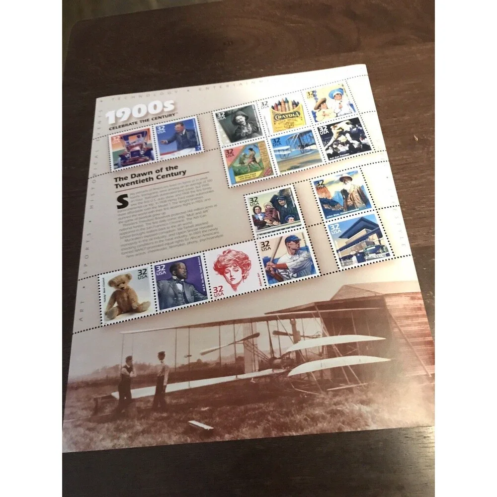 SFSTAMPS US Scott 3182 Celebrate the Century 1900's Sheet of 15 Stamps MNH 1998